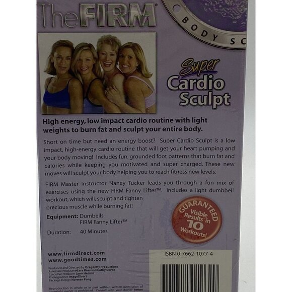 The Firm Workout VHS Tapes New Set Of 3 Lower Body Sculpt Abs Sculpt Cardio - Picture 11 of 15